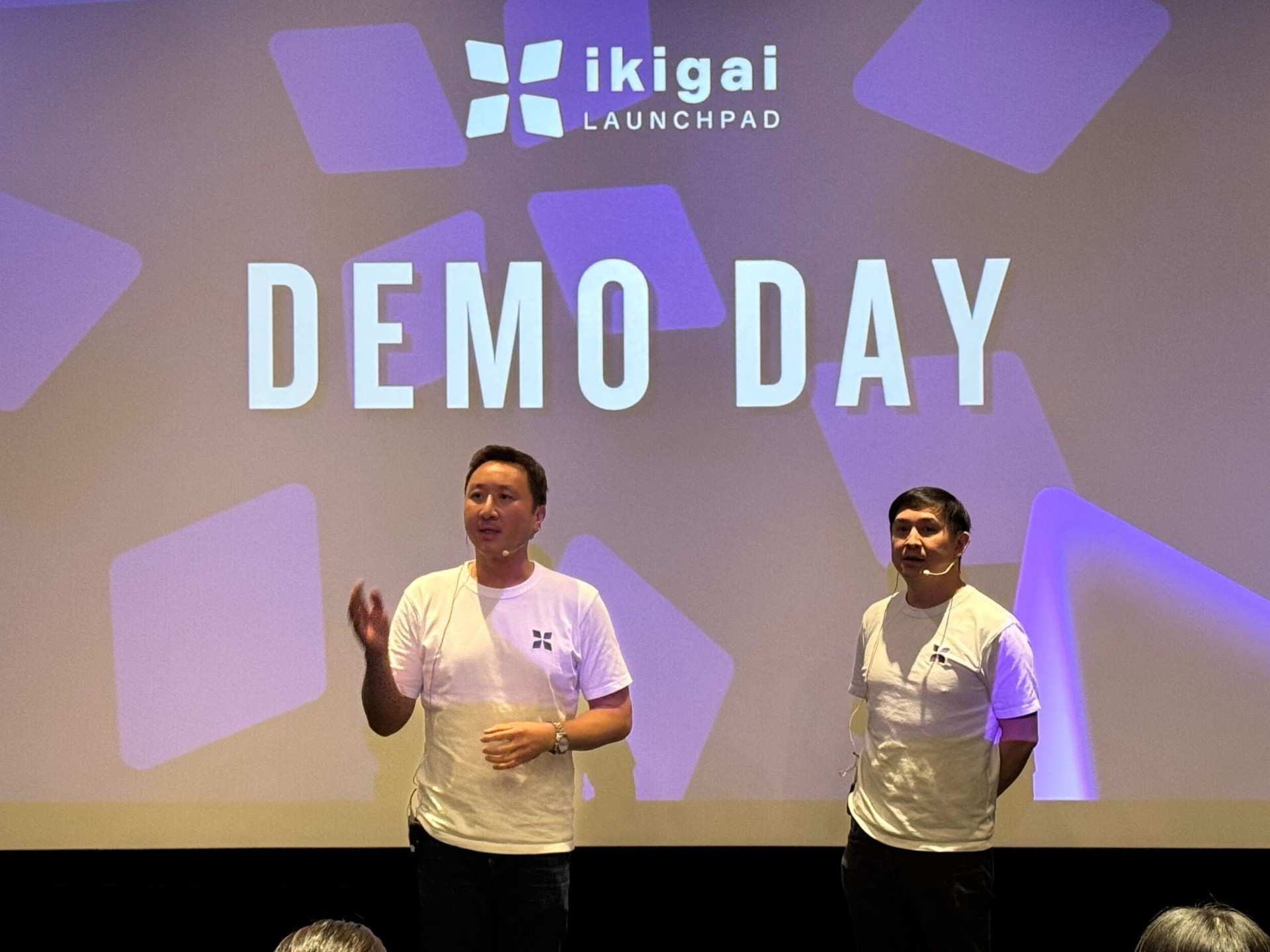 ikigai Launchpad founders presenting at Demo Day in Taipei